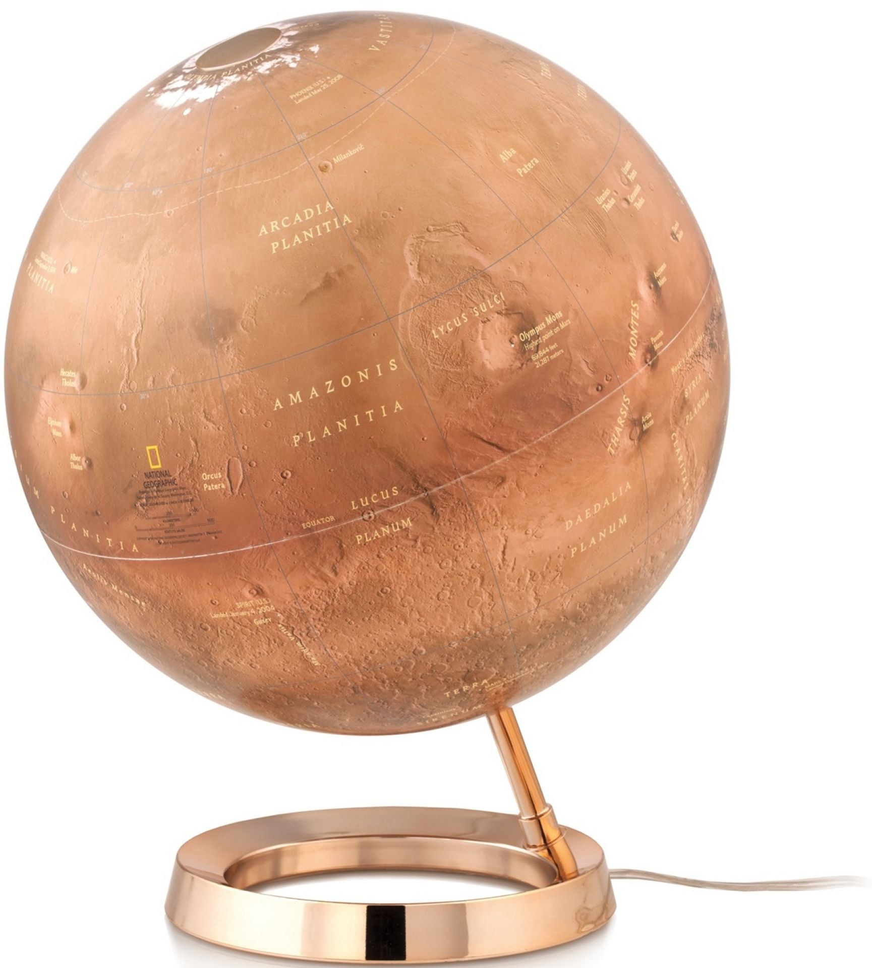 National Geographic Red Planet Mars illuminated globe Atmosphere New World SINGLE PIECES